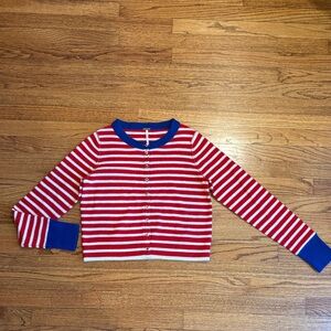 NWOT Free People Striped Cardigan